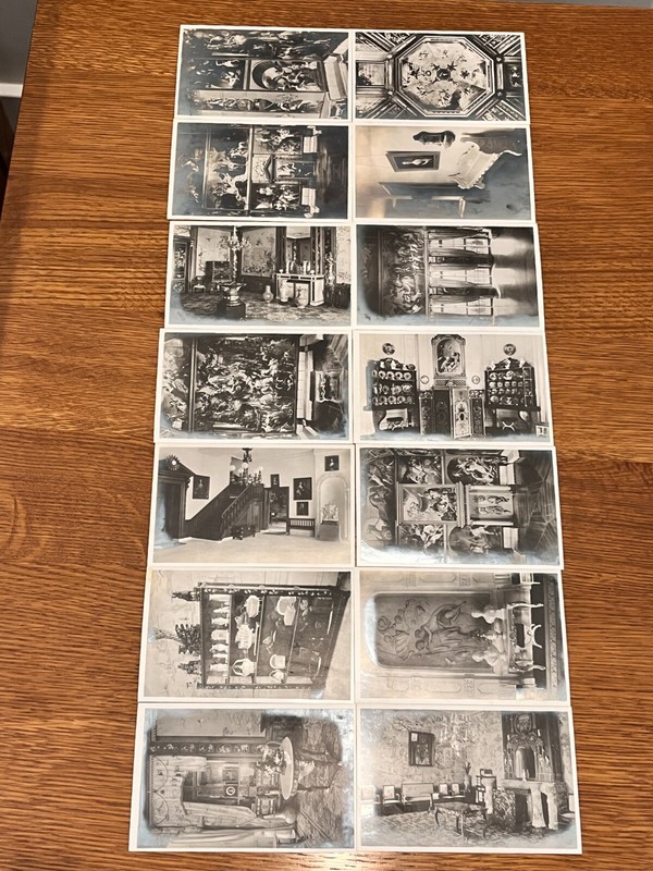 Fourteen (14) Antique RPPC Den Haag. Het Huis ten Bosch Real Photograph Postcard