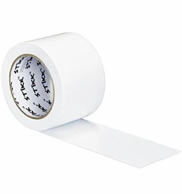 3'' x 25yd 7.5 Mil Thick White Duct Tape PE Coated Weather Resistant (2.83'' 72mm)
