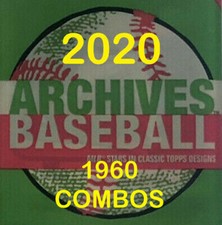 2020 Topps Archives - 1960 COMBO CARDS INSERTS - You Pick