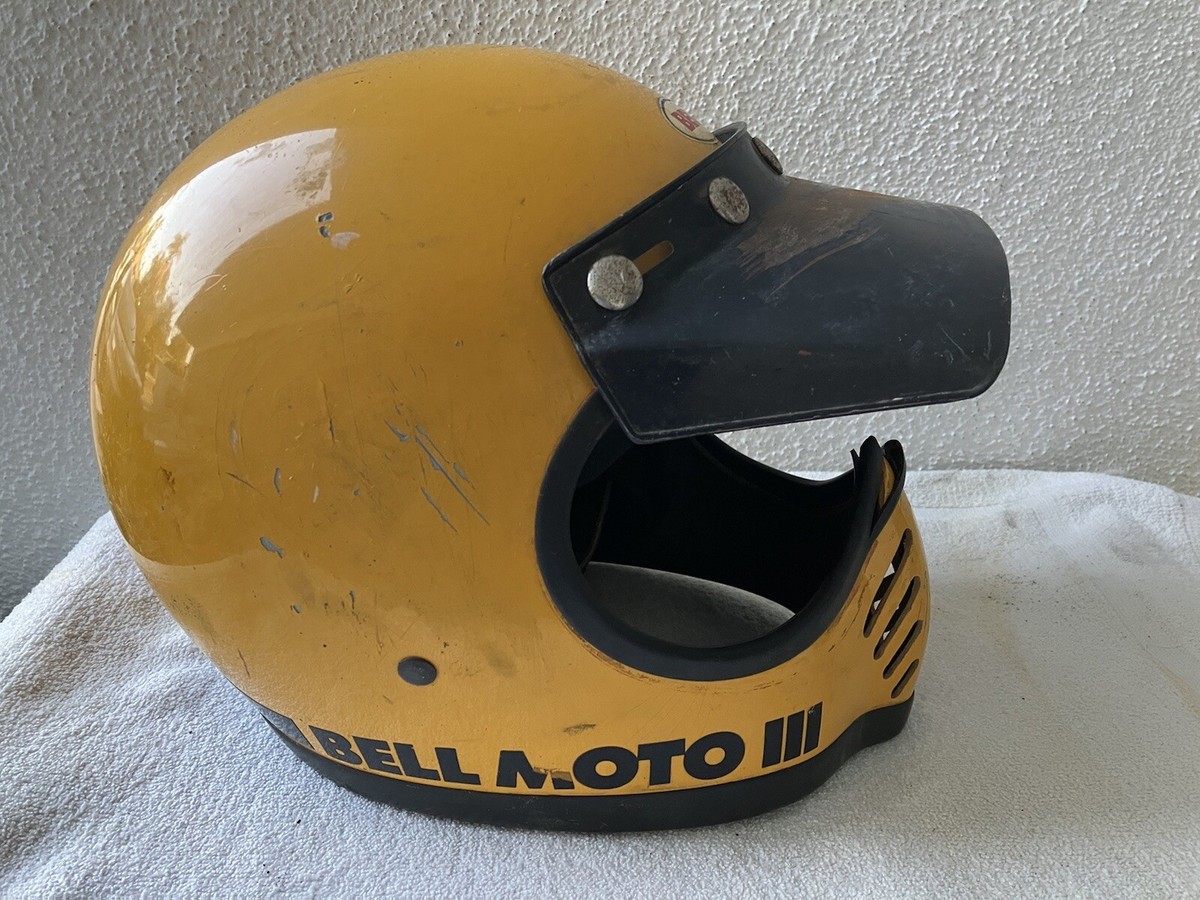 Vintage Bell Moto III 3 Motorcycle Racing Helmet 7 1/4