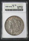 1900-0/CC AU-50  OLD ANACS HOLDER OVERDATE MORGAN DOLLAR