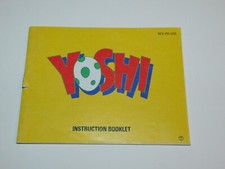 YOSHI  NINTENDO NES  Game Instruction MANUAL ONLY
