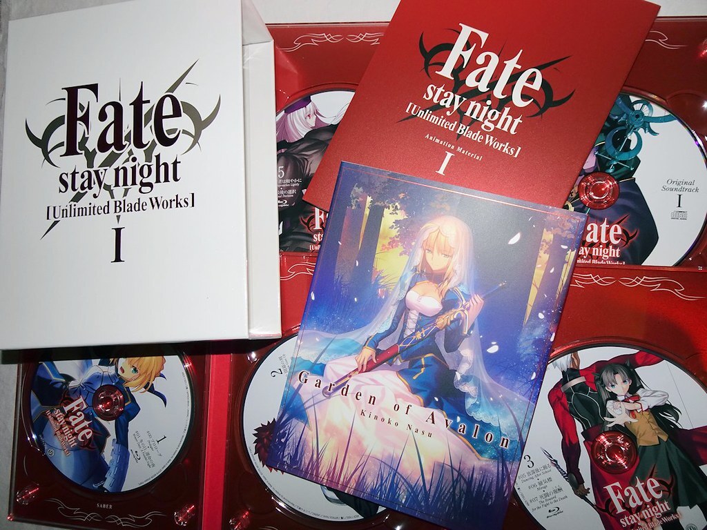 USED Fate/stay night Unlimited Blade Works Blu-ray Box 1 Limited 