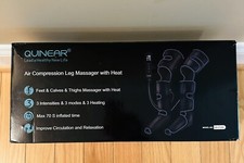 QUINEAR QN-072BU Air Compression Feet, Leg Thigh Massager With Heat-New