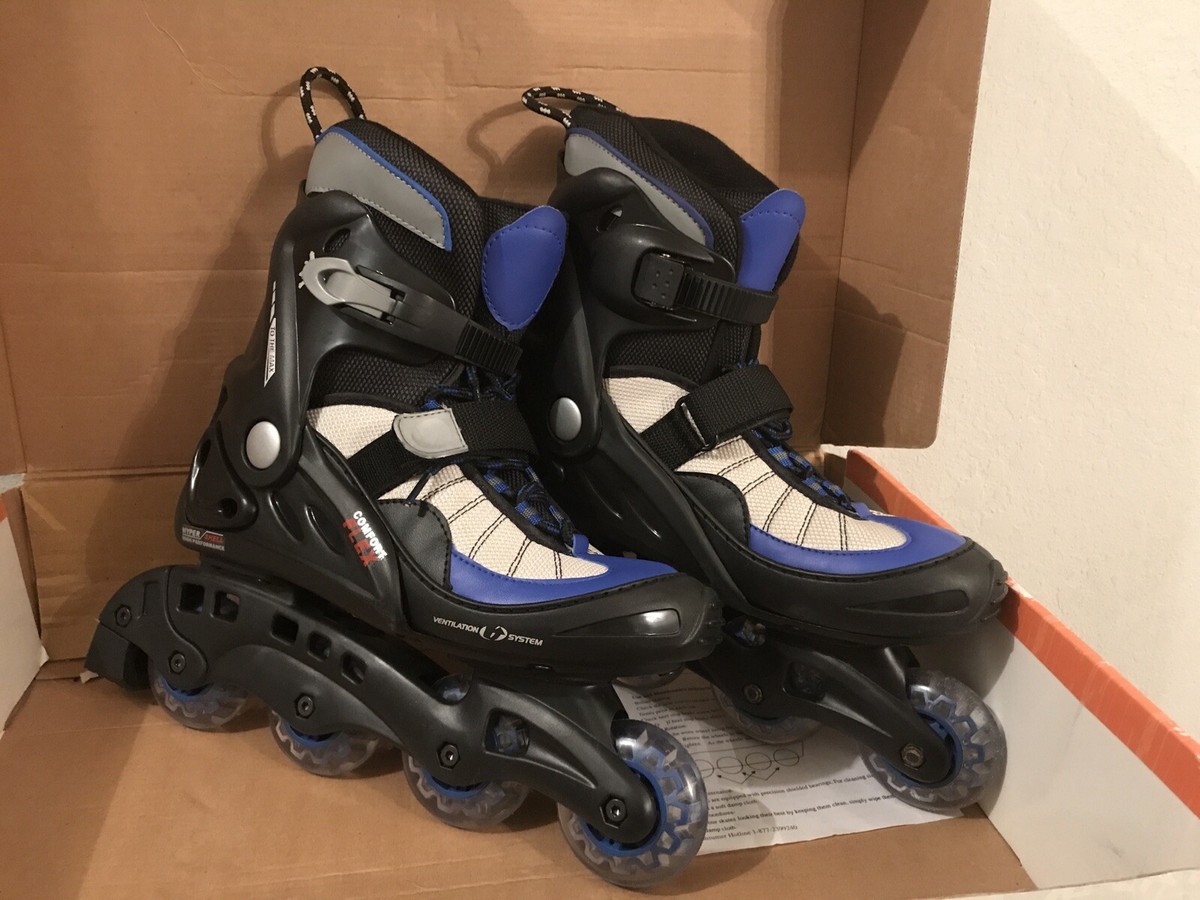 2XS COMFORT FLEX ADULT INLINE SKATES ROLLER BLADES BUCKLE 