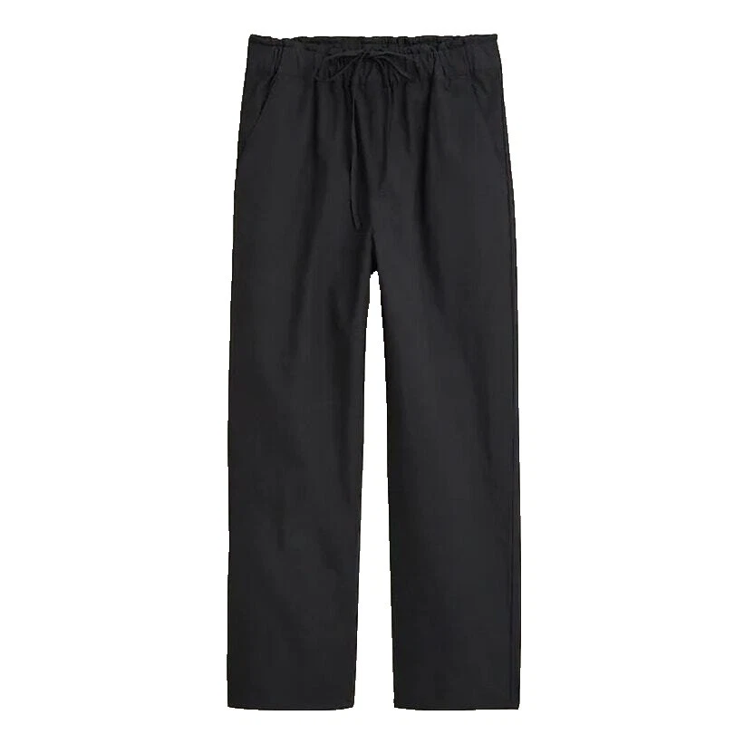 Pantalones de lino negro J.CREW para Mujeres