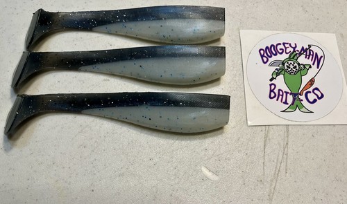 Boogey Man Bait Co. Ling Cod Lingcod Rockfish Tonno Bait 7" Swimbait Paddletail - Foto 4 di 4