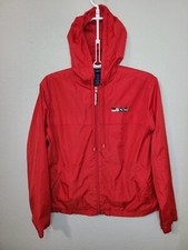 Vintage Catalina Jacket Women Medium Red Windbreaker Mesh Lined Full Zip Outdoor