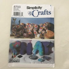 #8703 Simplicity stuffed letters craft sewing pattern
