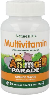 Natures Plus Animal Parade Multivitamin Orange - 90 Lutschtabl (138,88 EUR/kg)