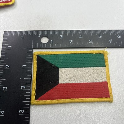 Vintage And Kinda Rough COUNTRY OF KUWAIT Flag Patch B006