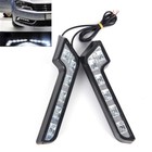 2x Bright 6LED Super White Car Driving Lamp Fog 12V DRL Daytime Running Light WF