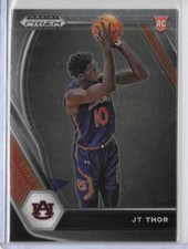 2021 Panini Prizm Draft Picks Basketball JT Thor Rookie #28 Auburn Tigers RC