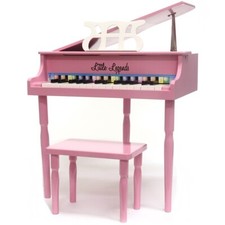 Little Legends LLBGD303P 30-Key Baby Grand Piano with Bench, Pink