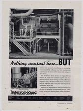 1939 Ingersoll Rand Ad: Iowa Public Service Co. at Waterloo - Turbo Generator