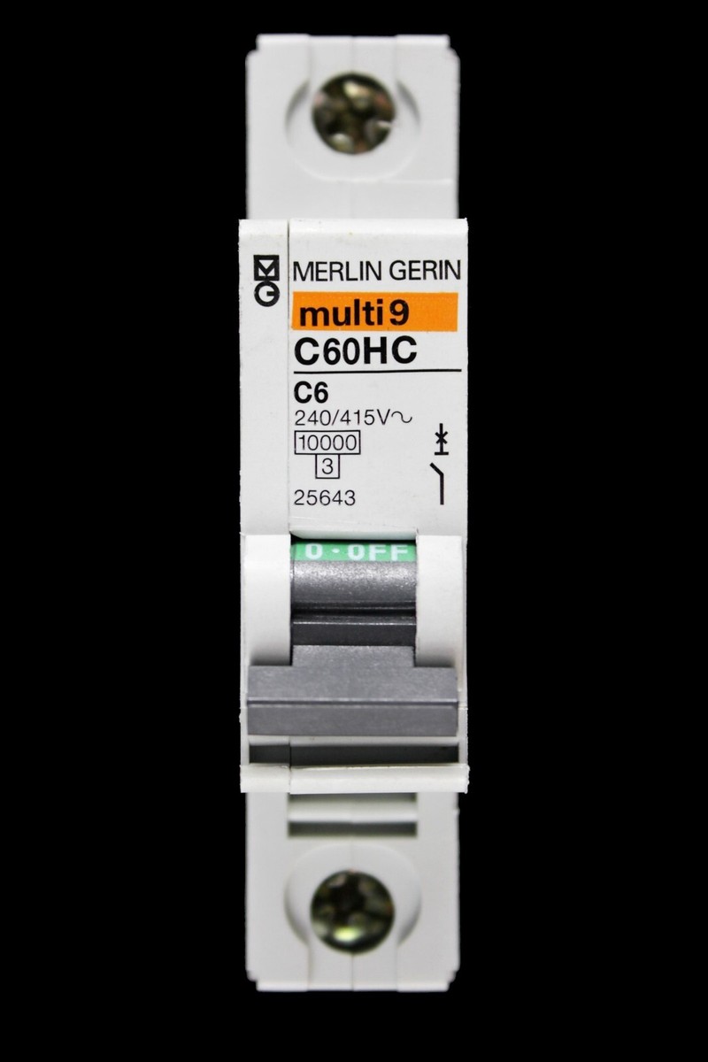 Merlin Gerin MCB Interruttore Monopolare 6 Ampere Tipo C 6A - Foto 5