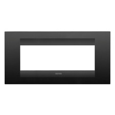 GEWISS GW 16406VN PLACCA GEO IN TECNOP VERNICIATO 6 POSTI NERO SATINATO CHORUS