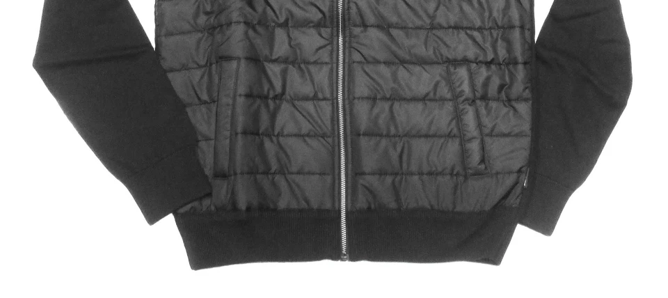 Barbour Men's Black Carn Baffle Full Zip Sweater Jacket - Image 4 of 4