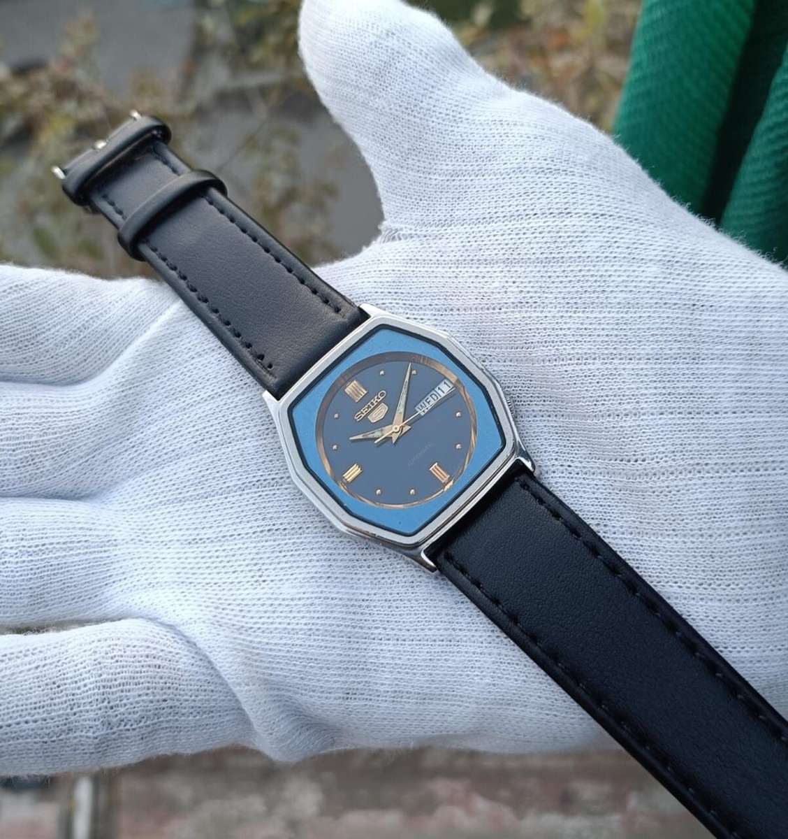 Seiko 5 Automatic Blue Dial Day/Date Vintage Men's Watch 6309-583A