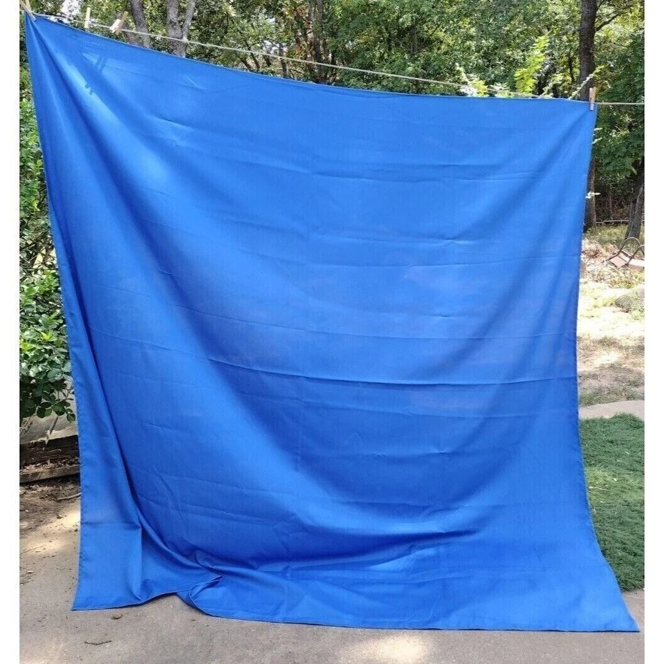 Royal Blue Tablecloth 85"x85" Square THICK Seamless Heavy Duty - Image 4 of 4