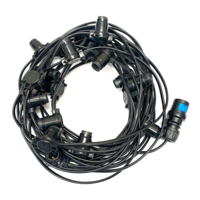 Turnock strapazierfähig UK hergestellt Festoon Lichterkette Gummikabel BC/ES Lampenhalter