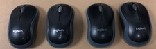 LOT of 4 Logitech M185 Wireless Optical Mouse NO USB RECEIVERS USED UNTESTED