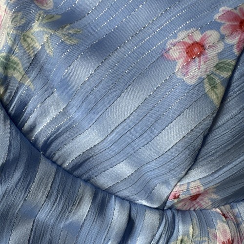 B. Darlin Womens Blue Floral A-Line Party Mini Dress Juniors 9/10 - 第 7/7 張圖片