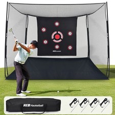 10x8x6ft Heavy-Duty Professional Golf Practice Hitting Net for Backyard Indoor