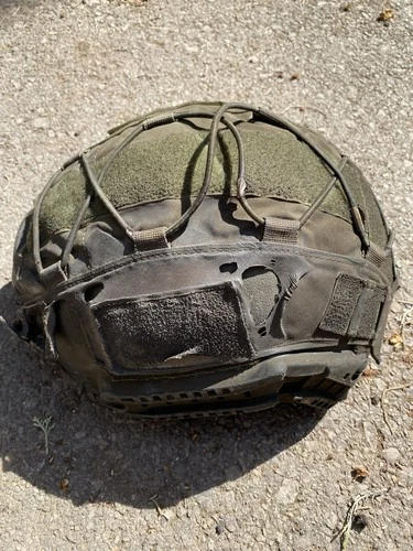 IDF Soldier Protective Hat  Israel Army Millitary ZAHAL Burnt Out In Epic Fury