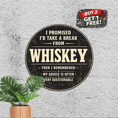 Ice Cold Beer Served Here Pub Saloon Bar Decor Round Metal Sign 8x8