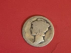 Mercury Dime 10c Unreadable Date 90% Silver