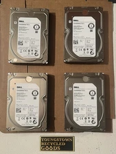 LOT OF 4 DELL SEAGATE CONSTELLATION ES.3 HDDs 1TB 3.5” 7.2K RPM SATA 6Gb/s