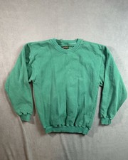 Vintage Eddie Bauer Sweatshirt Adult Small Green Crewneck Pullover 90s Sweater