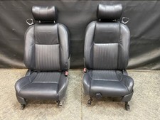 02-05 Ford Thunderbird Front 6 Way Power Driver Passenger Black Leather Seats 02-05 Ford Thunderbird Front 6 Way Power Driver Passenger Black Leather Seats