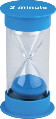 Sanduhr 2 Minuten blau mittel Teacher Created Resources, Zeitmesser, Stoppuhr