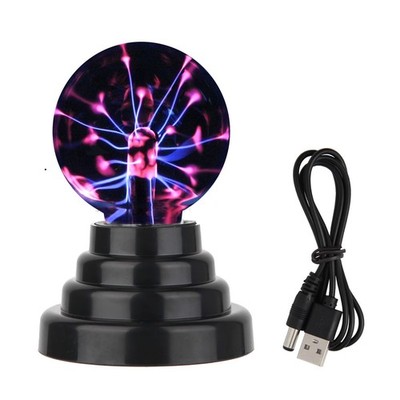 Gresus 3 Inch Battery or USB Powered Magic Plasma Ball 3 Inch, Multicolor 