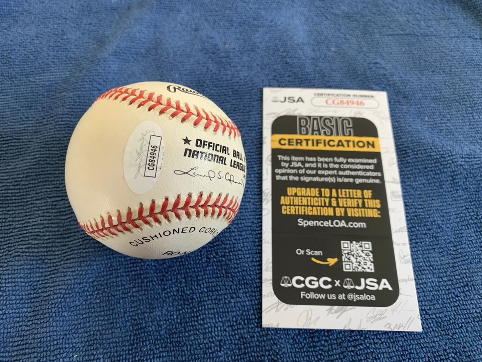 Ozzie Smith - Autographed Major League Baseball - JSA Certified Authentic - Image 2 of 2