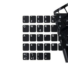 Notebook keyboard stickers to transform Italian layout matte black