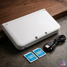 Nintendo 3DS LL XL White Console Region Free English Menu Multi-Region Cartridge