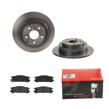 BREMBO BREMSSCHEIBEN Ø266MM + BREMSBELÄGE HINTEN FÜR SUBARU LEGACY I IMPREZA II 