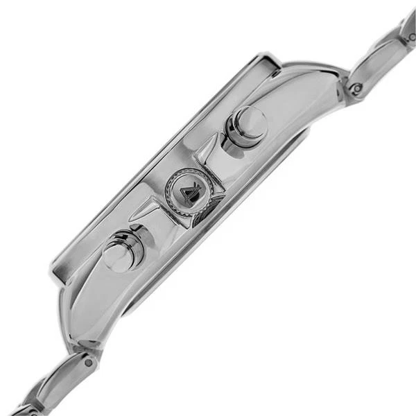 August Steiner AS8140SS Quarzo Svizzero Mese Data Gmt Argento Orologio da Uomo - Immagine 3 di 4