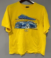 Vintage 2001 Zum Speed ODM Nissan Skyline Double Sided Yellow Shirt Large