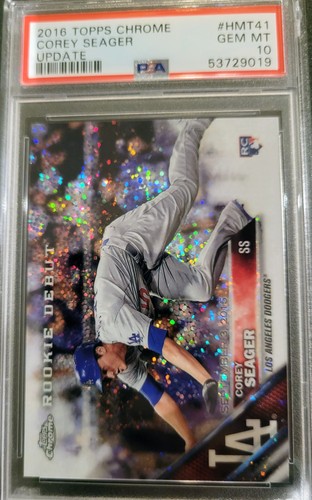2016 Topps Chrome Update Corey Seager HMT41 PSA 10 GEM MINT Rookie RC