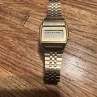 Vintage Seiko A134-5000 T LCD Alarm Chronograph Original Bracelet Needs Battery