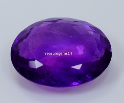 10.2 Ct 7X13X17 Natural Deep Purple Amethyst faceted Oval Gemstone KA-422