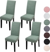 Stretch Stuhlhussen 4Er Set Universal Jacquard BläTter Stuhlhusse, Elastische Hu