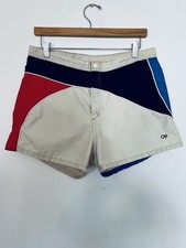 Vintage 80-90s OP Ocean Pacific Swim Trunks Shorts Large Colorblock Surf Bathing