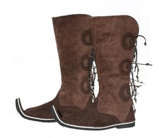 Ritterstiefel Mittelalter Gaukler Schnabelschuhe Leder Schuhwerk LARP L36