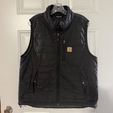 Carhartt Rain Defender Relaxed Fit Insulated Vest Black OV2286-M Mens Large