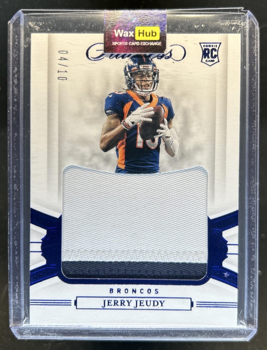 Jerry Jeudy Panini Flawless Rookie Patches #RP5 Sapphire